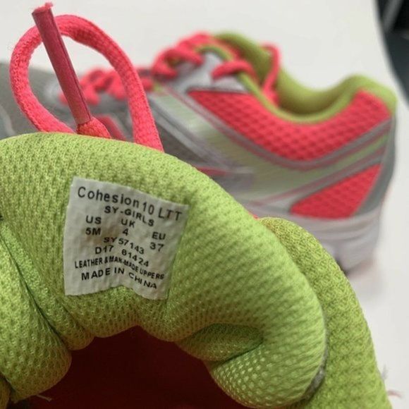 Saucony Cohesion 10 LTT Walking Running Shoes Girl’s Sz 5M  ~ SY57143‎ - Picture 8 of 8